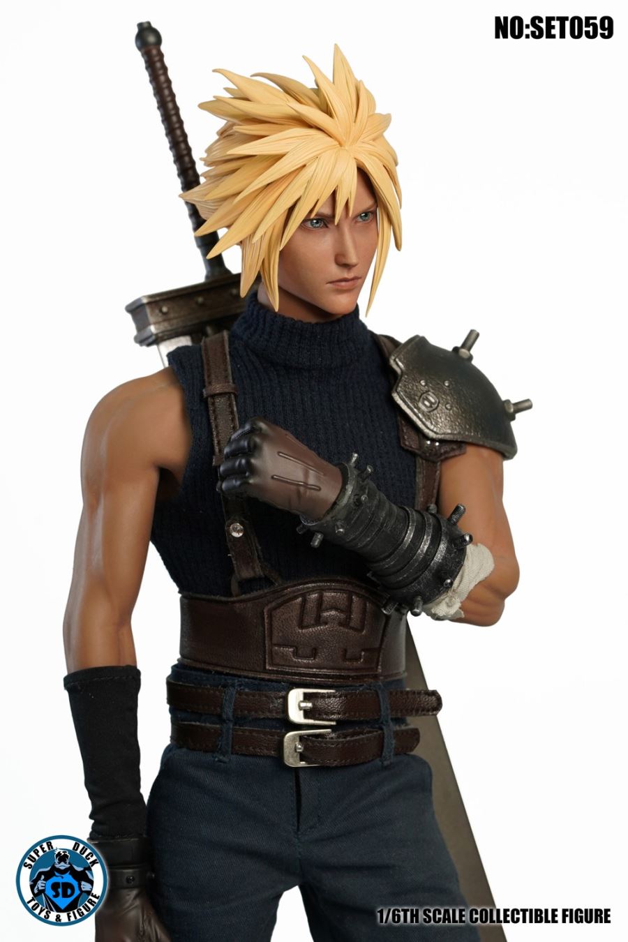 1/6 COSPLAY Fantasy Mercenary Head Sculpture Clothing Accessories Set