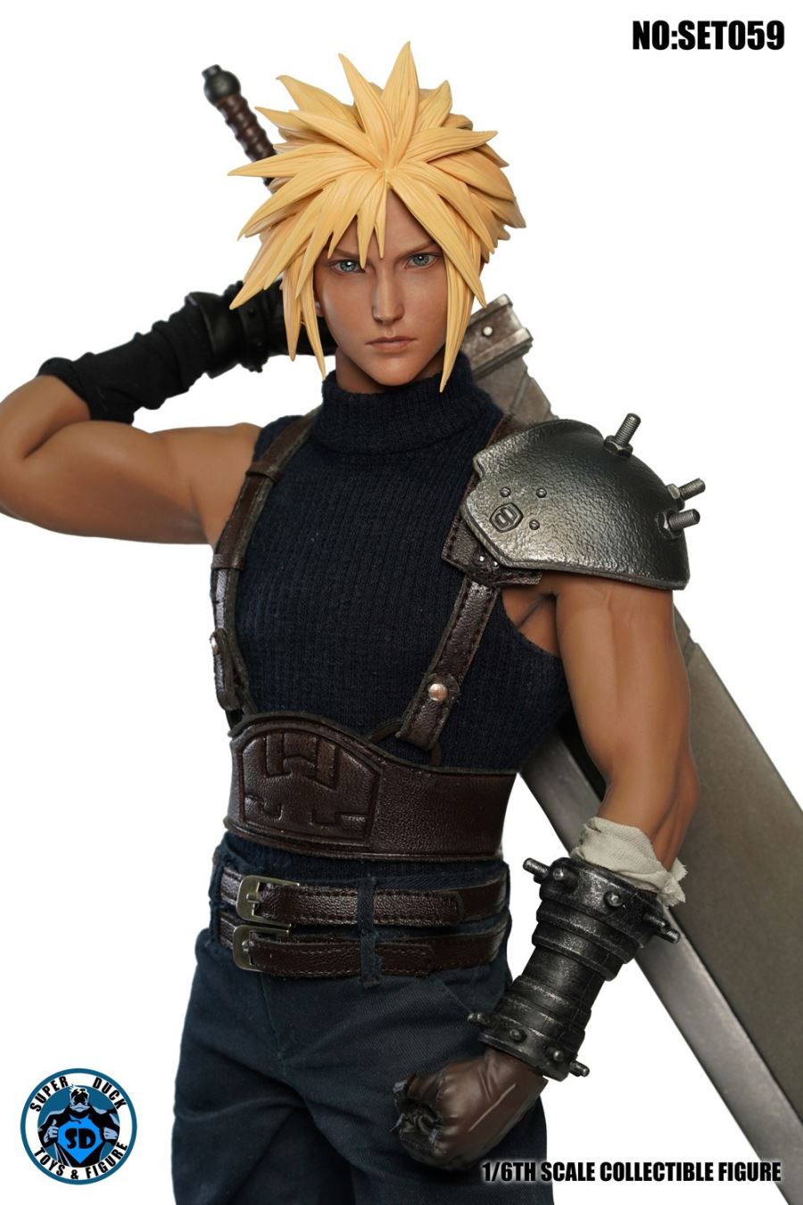 1/6 COSPLAY Fantasy Mercenary Head Sculpture Clothing Accessories Set