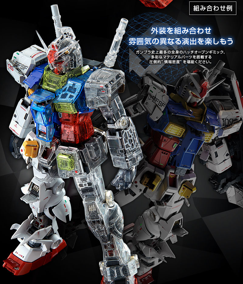 PG UNLEASHED 1/60 RX-78-2 Gundam clear color body