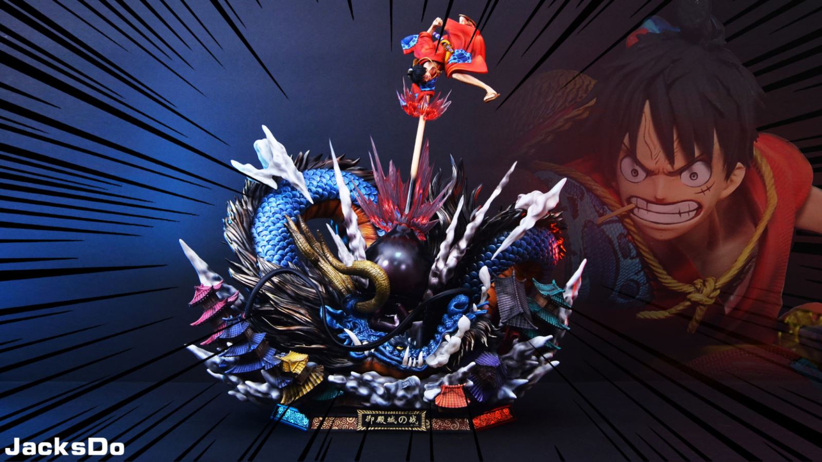 Luffy Punching Beast Mode Kaido