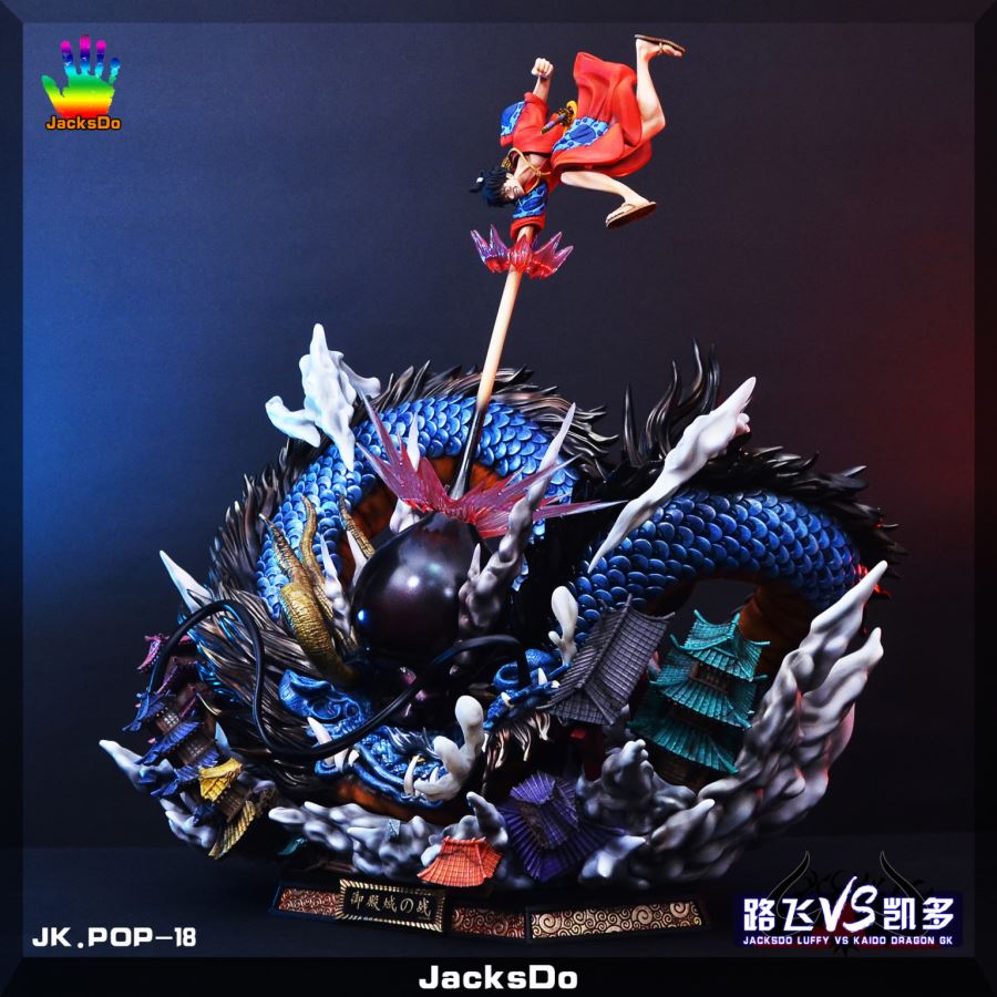 Luffy Punching Beast Mode Kaido