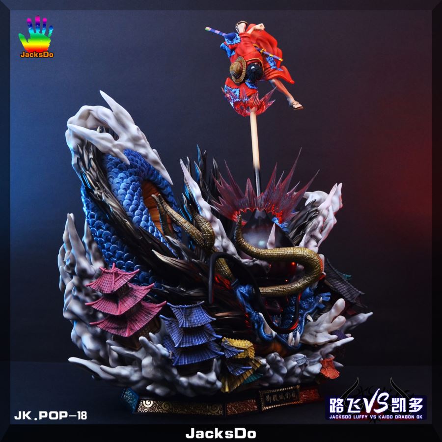 Luffy Punching Beast Mode Kaido