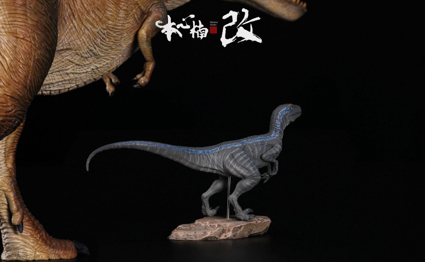 Jurassic Series Raptor Tactical Team 1/35 Scale Dinosaur Statue Set