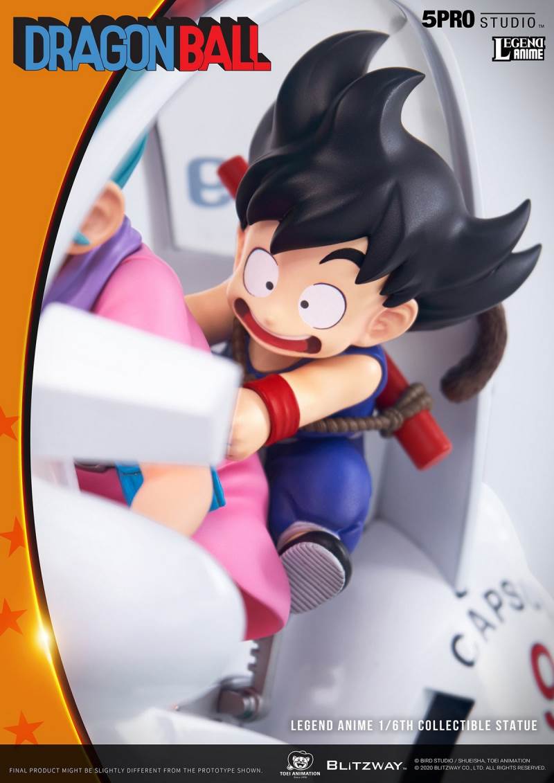 1/6 Dragon Ball - Buma and Goku driving a locomotive (5PRO-LA-70201)