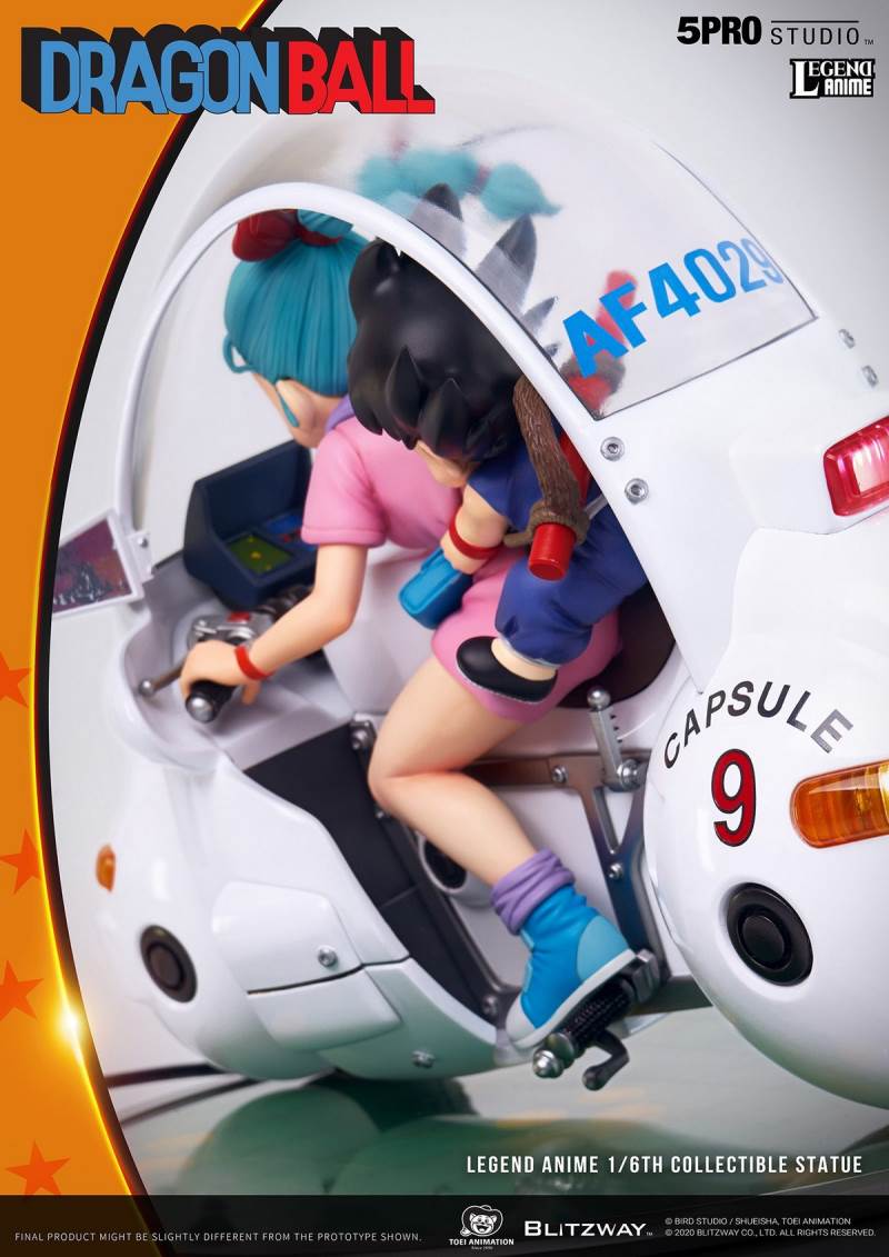 1/6 Dragon Ball - Buma and Goku driving a locomotive (5PRO-LA-70201)