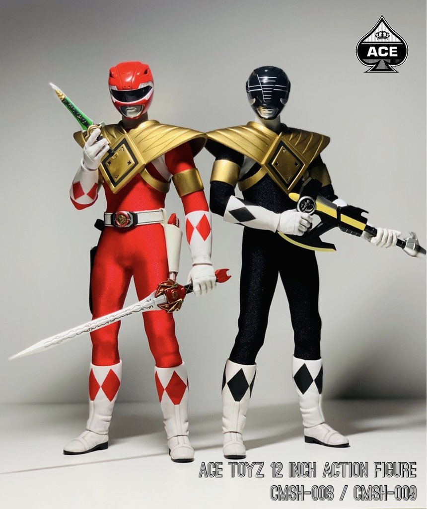1/6 Scale The Classic Mighty Superhero Armored Red & Black Hero Figures Set