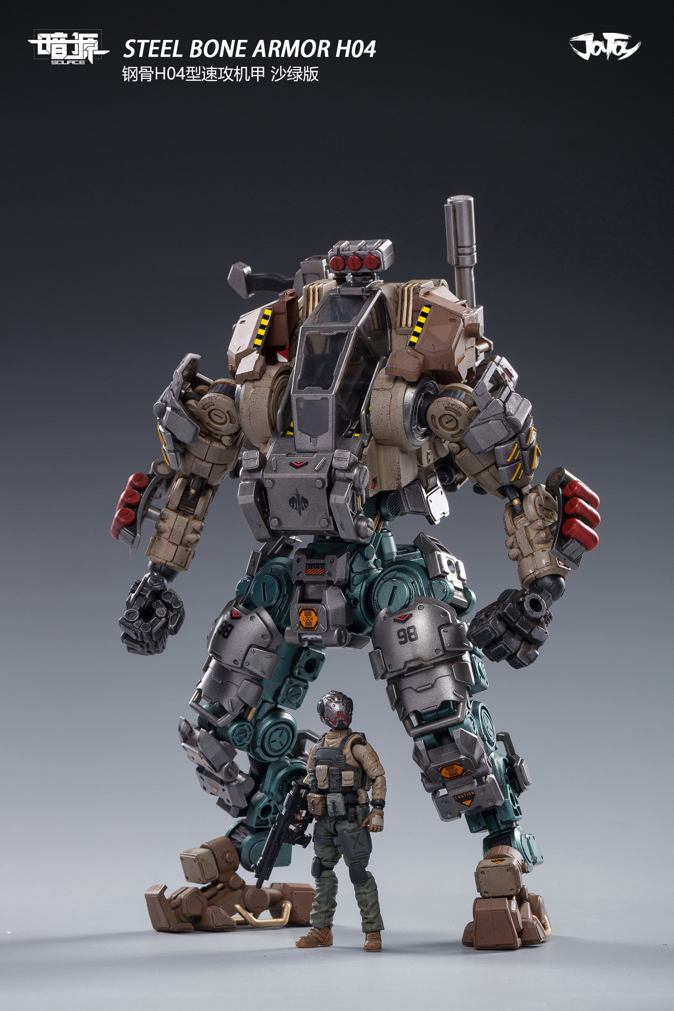 JOYTOY 1/25 STEEL BONE Armor H04 Desert Green Ver.