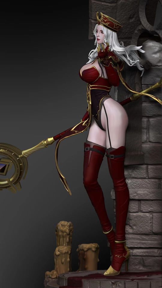 Warcraft-themed statue 15 High Inquisitor Whitemane
