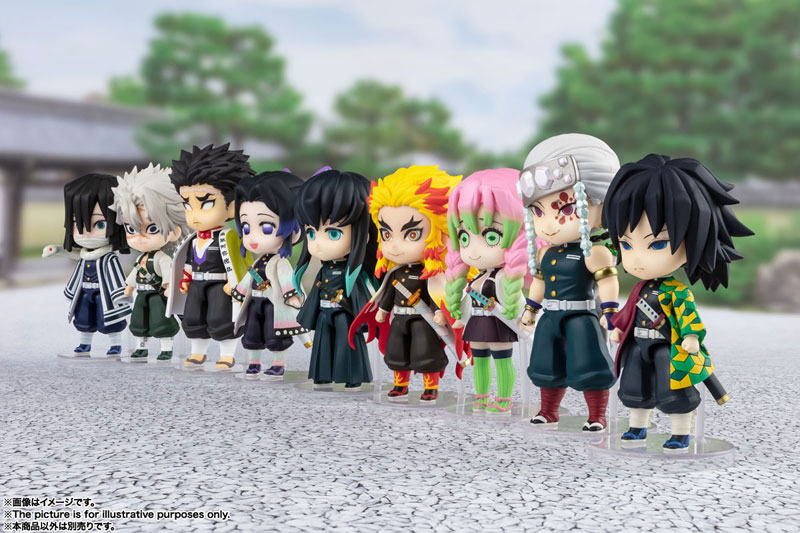 Figuarts mini Shinobu Kocho, Kyojuro Rengoku, Giyu Tomioka 3Figure Set (Demon Slayer: Kimetsu no Yaiba)