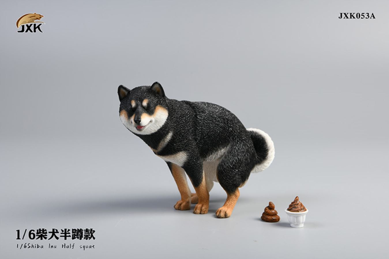 Shiba Inu squat/leg raise posture 1/6