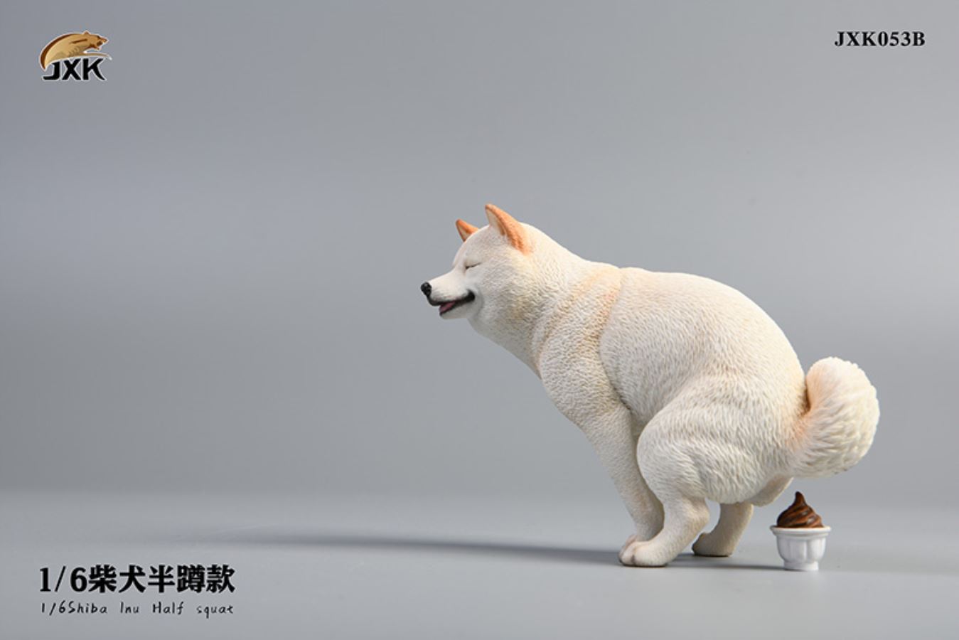 Shiba Inu squat/leg raise posture 1/6