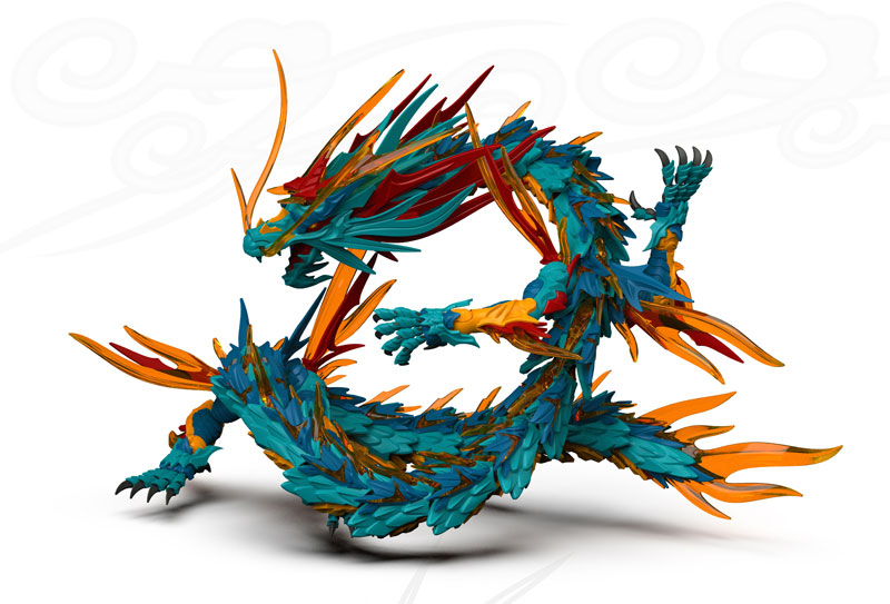 Shan Hai Jing Series Seiryuu (Azure Dragon)