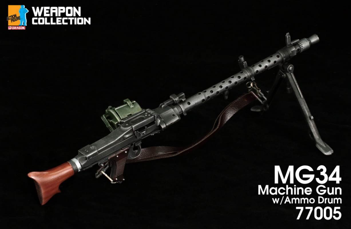 1/6 Weapon Card Series-MG34 Machine Gun Standard Edition 77005 & Air-to-Air Edition 77006