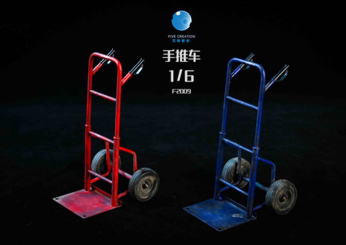 1/6 metal trolley oxygen cylinder gas tank soldier doll scene accessory model