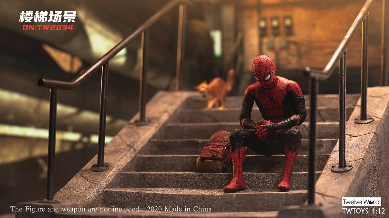 1/12 cement staircase scene