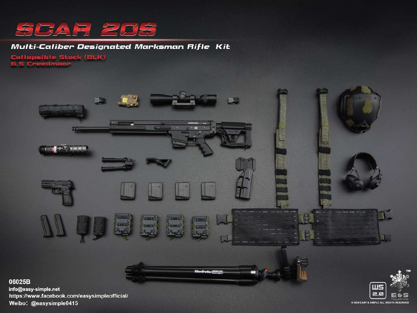 1/6 SCAR 20S series weapon