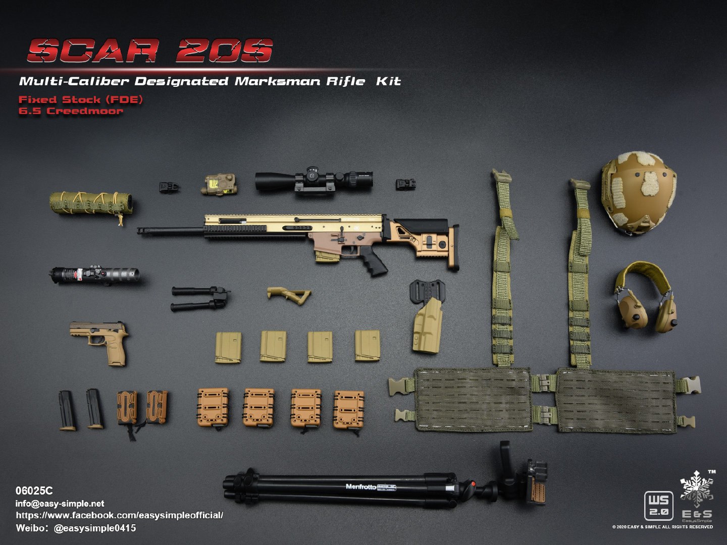 1/6 SCAR 20S series weapon