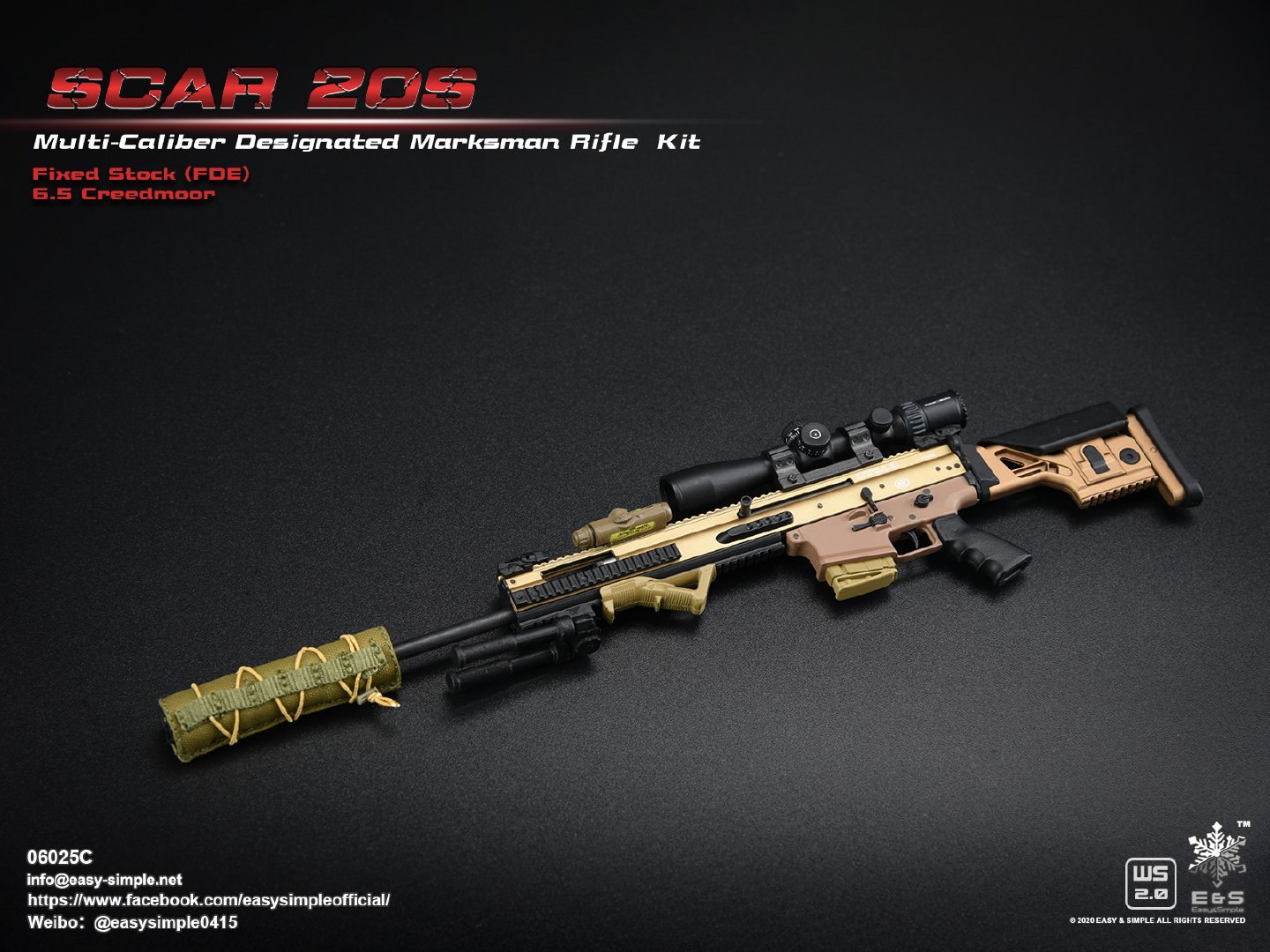 1/6 SCAR 20S series weapon