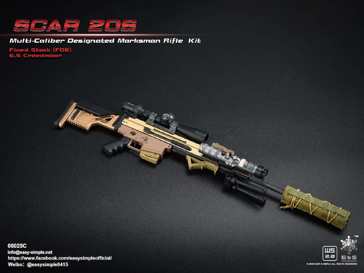 1/6 SCAR 20S series weapon