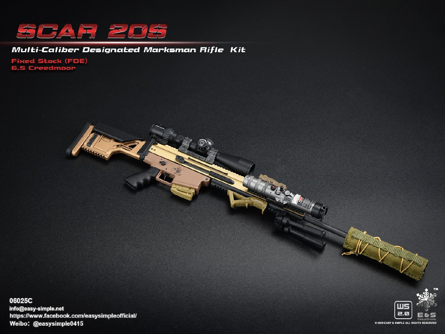 1/6 SCAR 20S series weapon