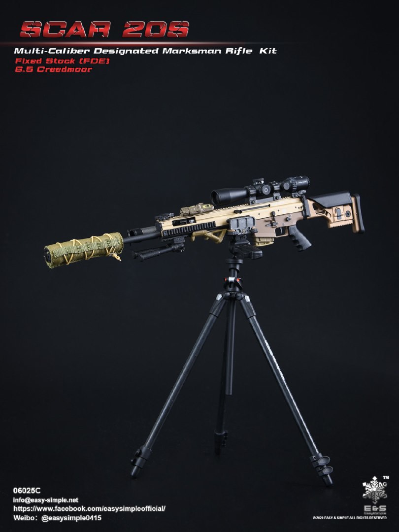 1/6 SCAR 20S series weapon