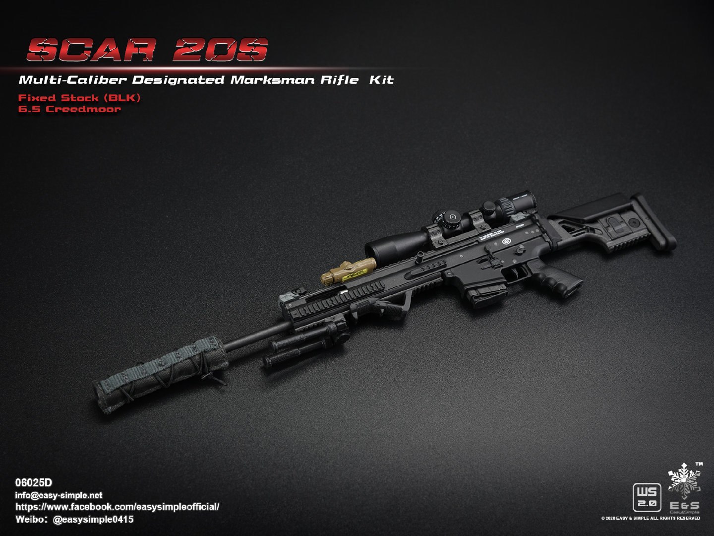 1/6 SCAR 20S series weapon