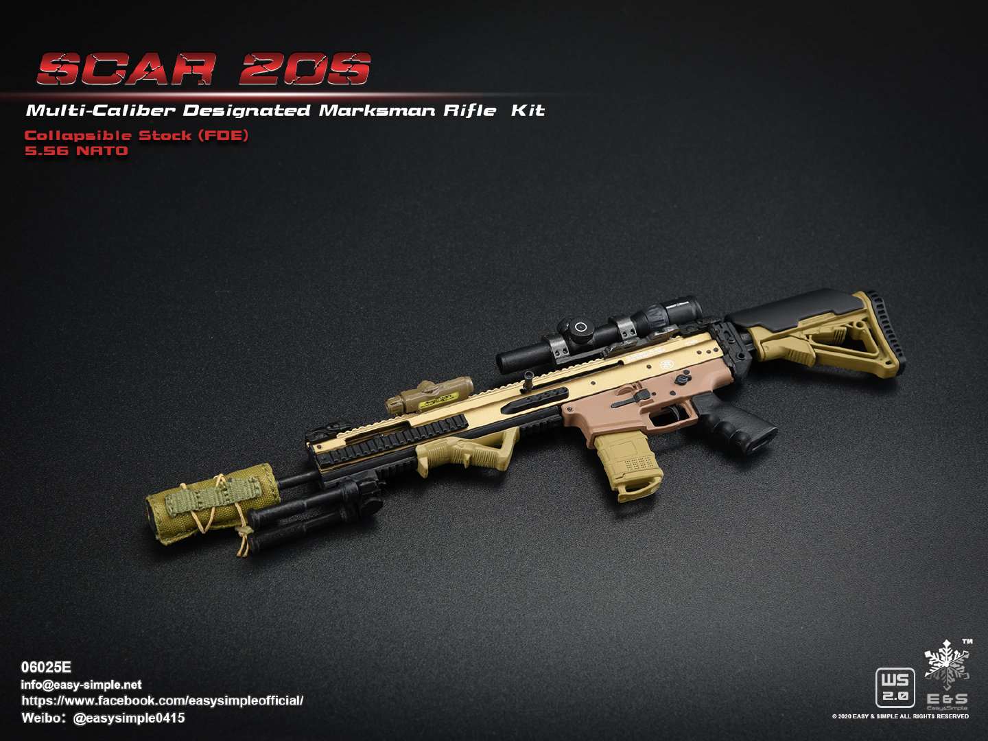 1/6 SCAR 20S series weapon