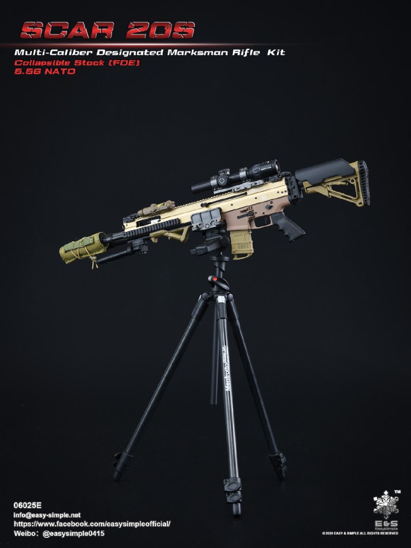 1/6 SCAR 20S series weapon