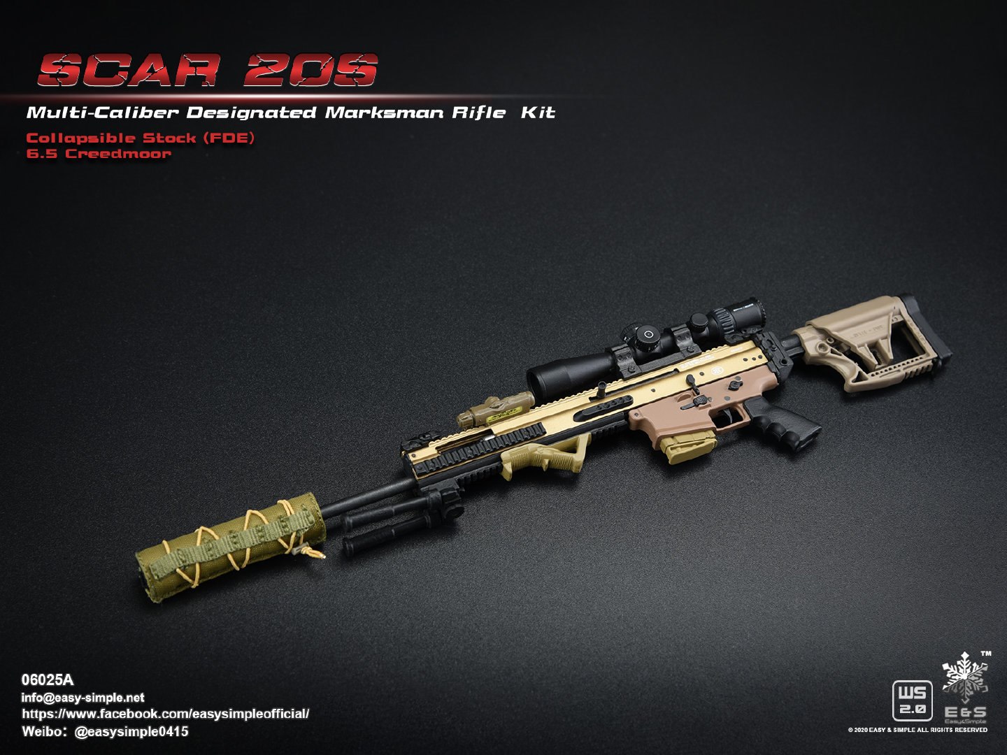 1/6 SCAR 20S series weapon