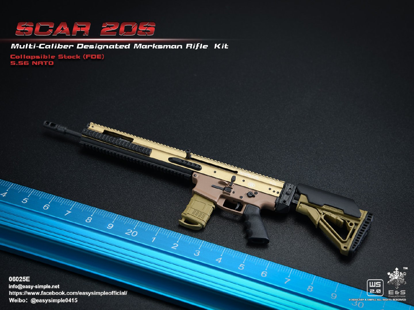 1/6 SCAR 20S series weapon