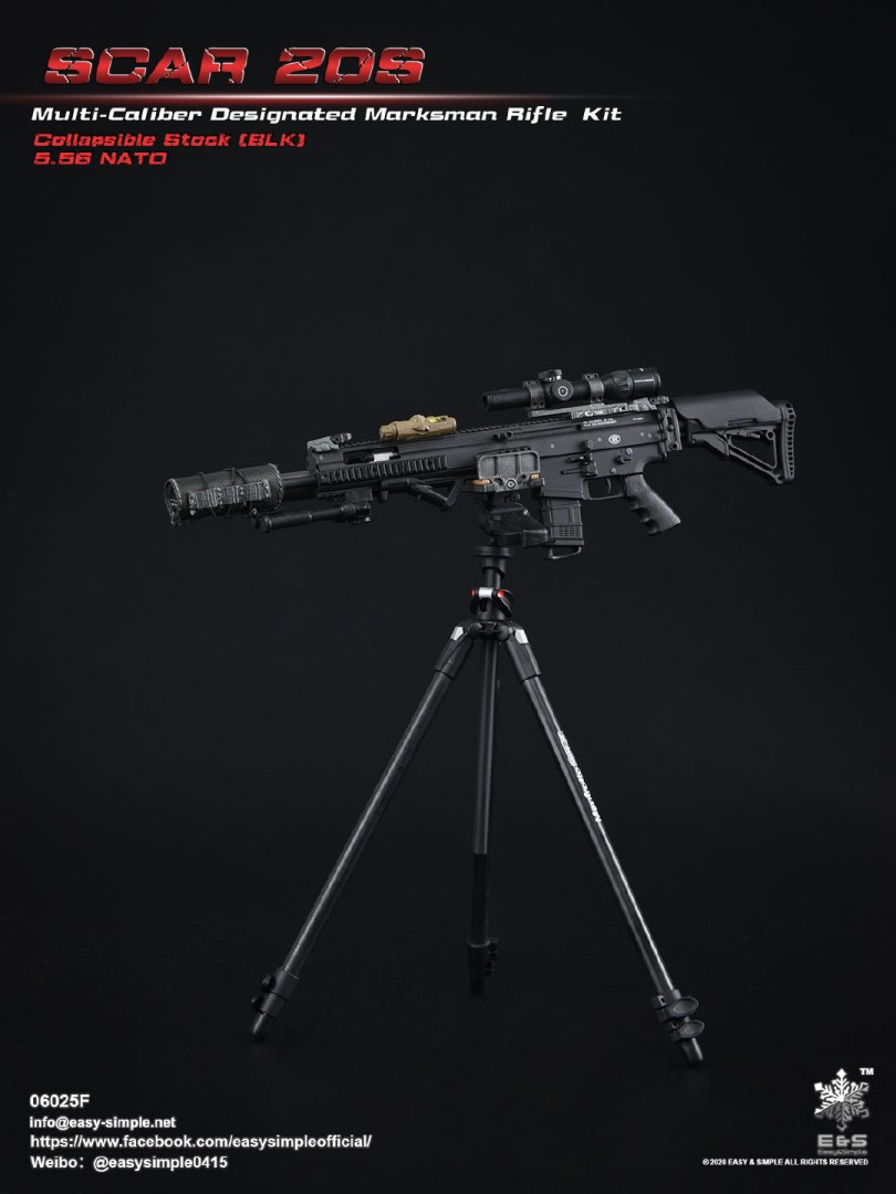 1/6 SCAR 20S series weapon