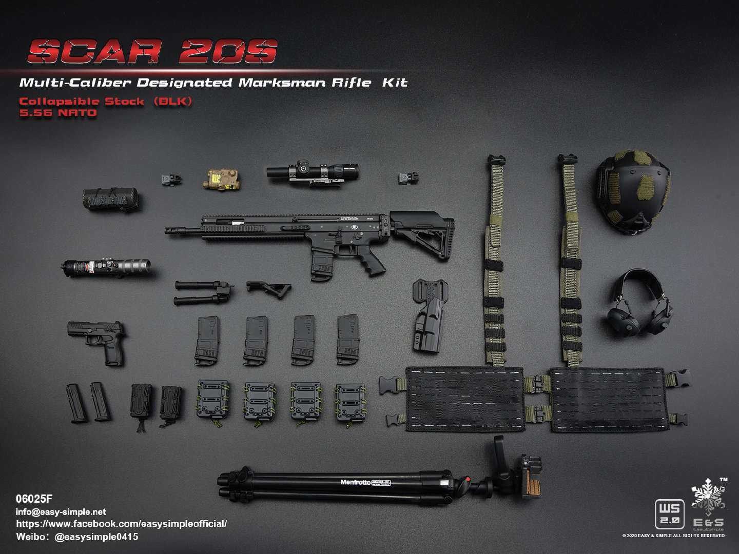 1/6 SCAR 20S series weapon