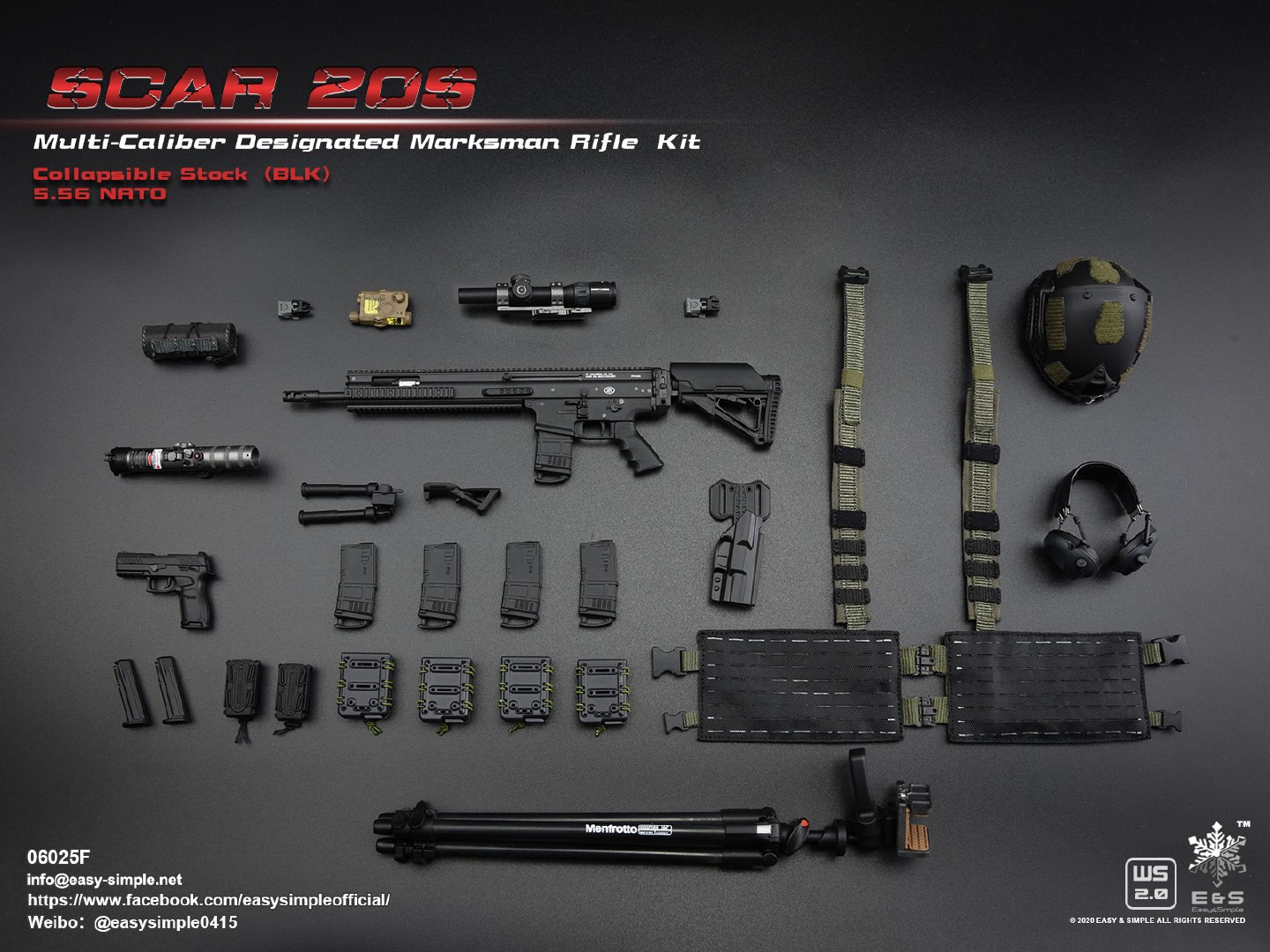 1/6 SCAR 20S series weapon