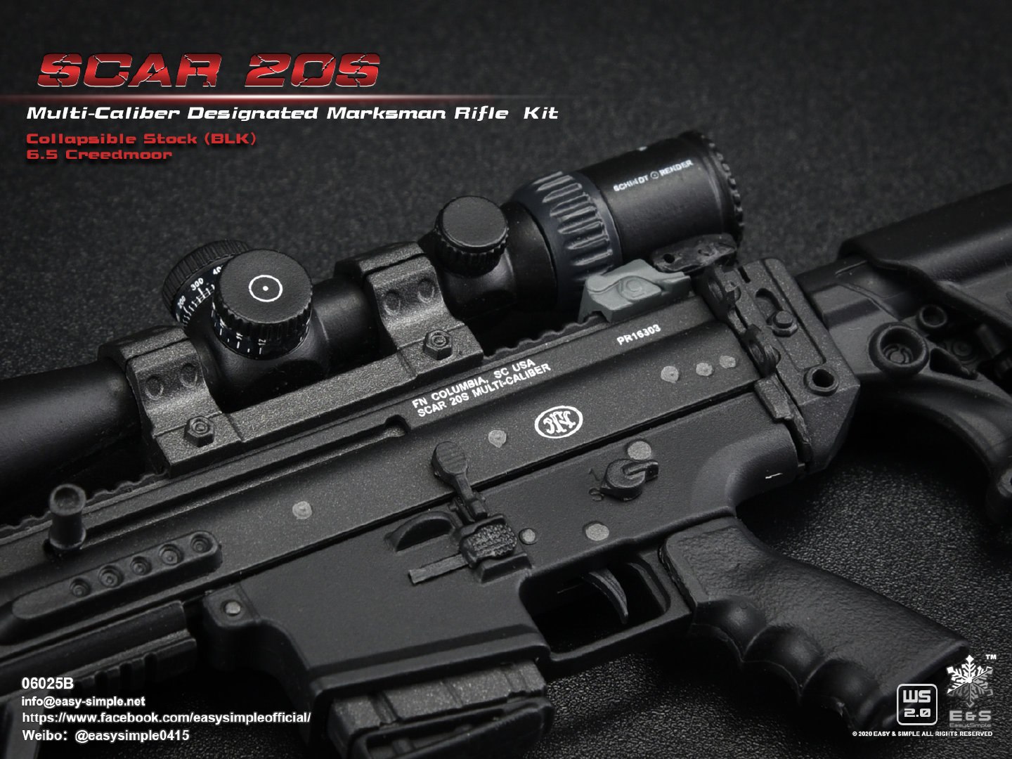 1/6 SCAR 20S series weapon