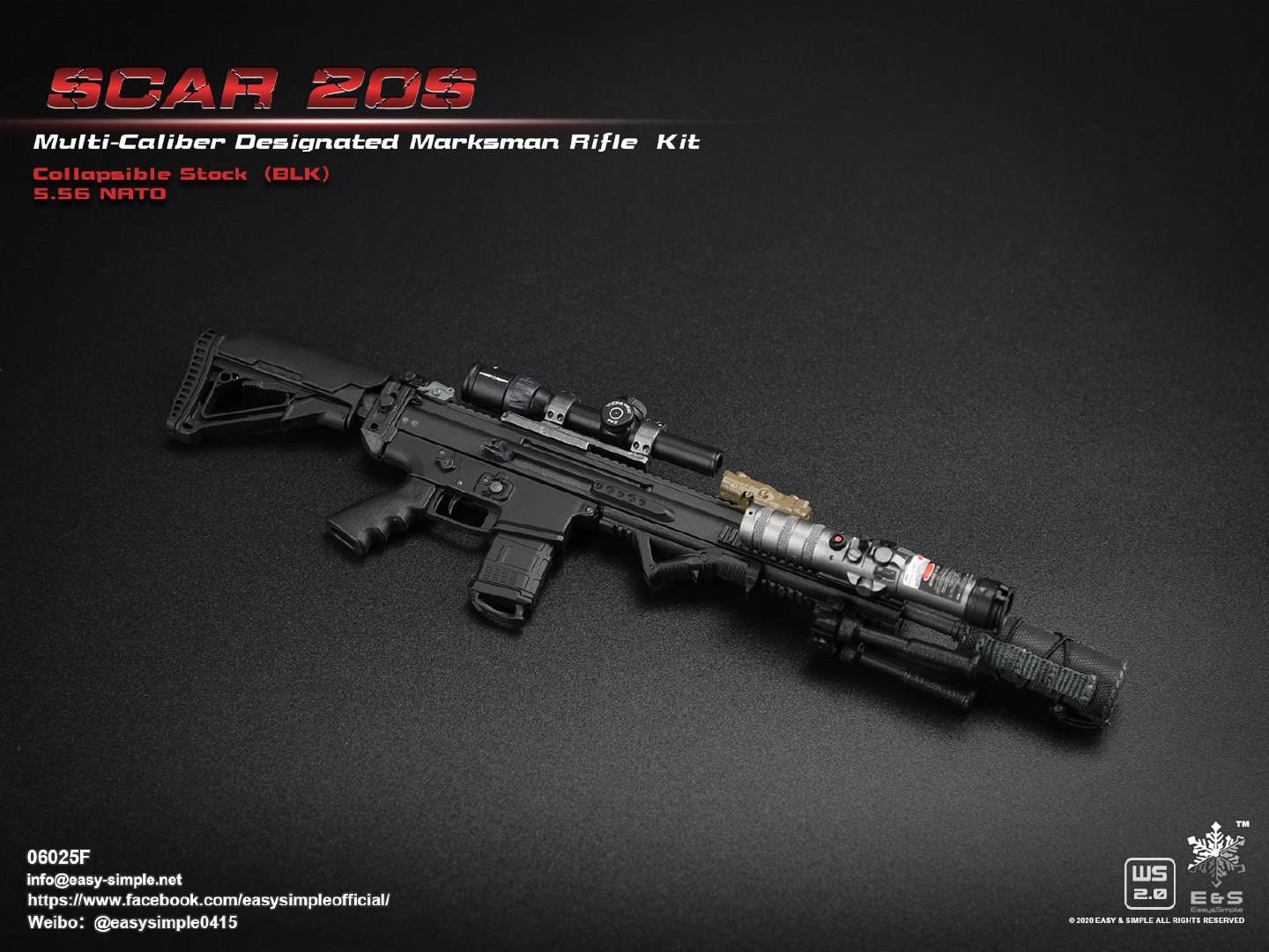 1/6 SCAR 20S series weapon