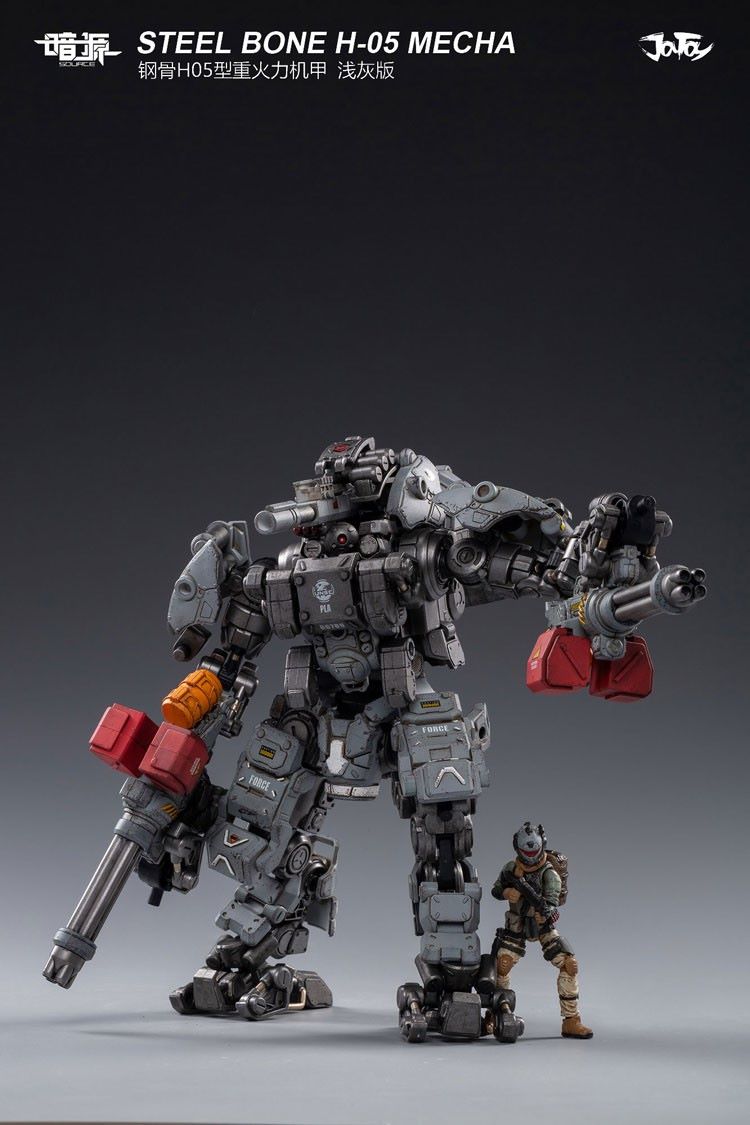 JT0418 1/25 : STEEL BONE H-05 Heavy firepower MECHA (gray)