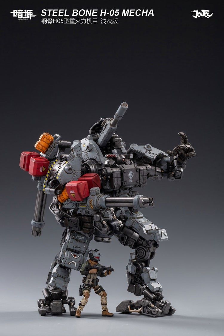 JT0418 1/25 : STEEL BONE H-05 Heavy firepower MECHA (gray)