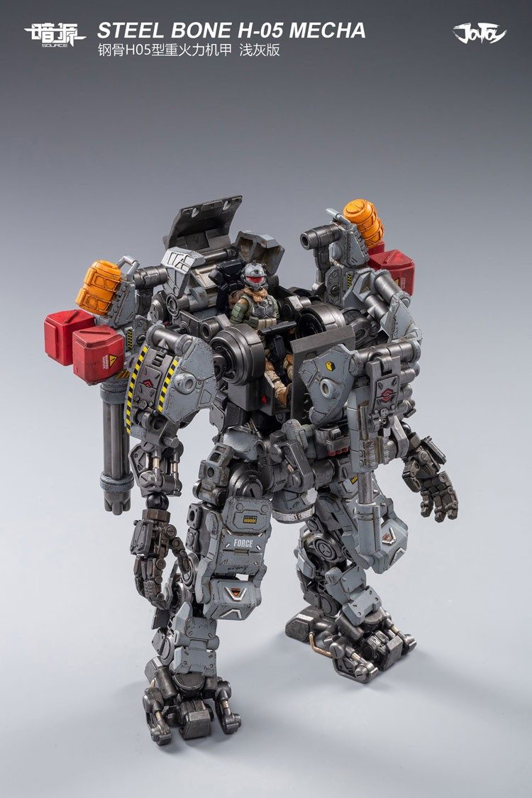 JT0418 1/25 : STEEL BONE H-05 Heavy firepower MECHA (gray)