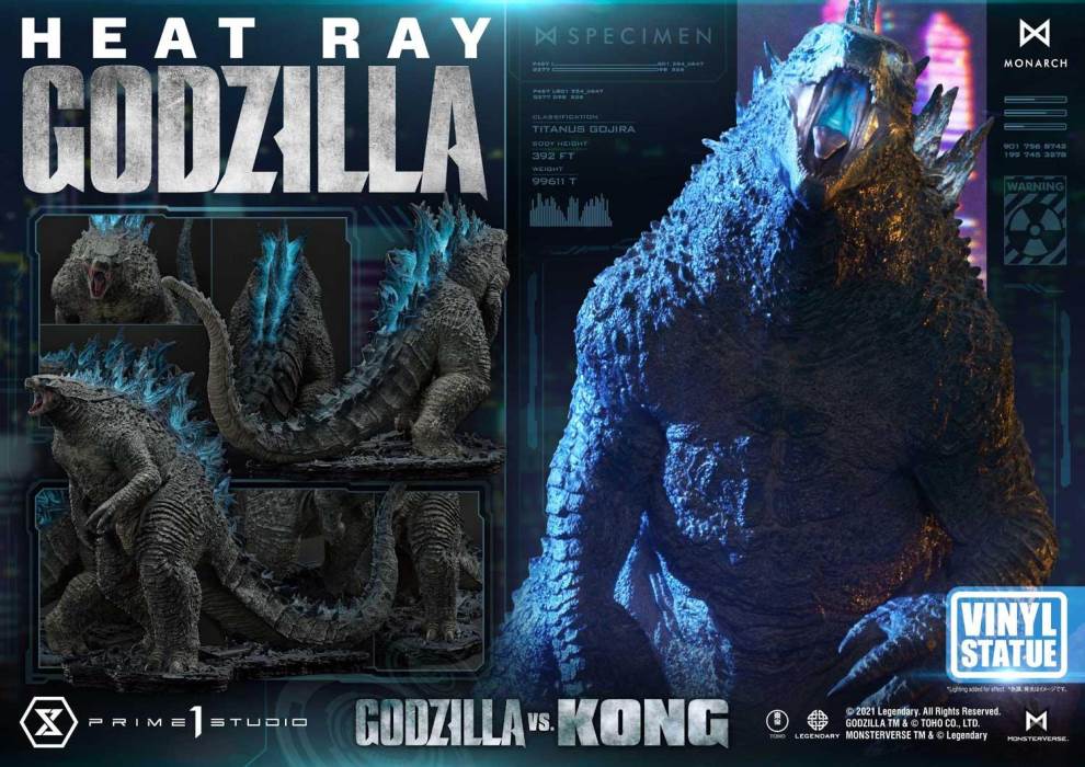 Godzilla vs Kong Heat Ray Godzilla Vinyl Statue