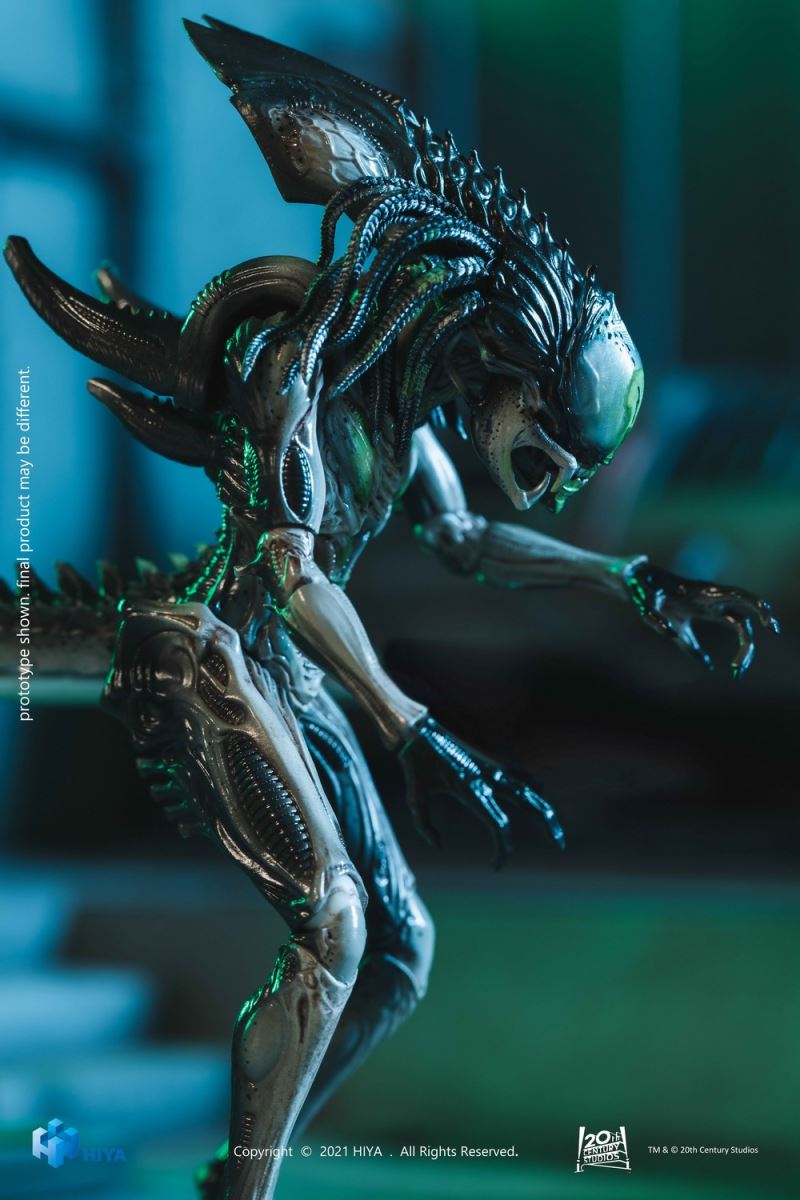 HIYA Extreme Mini Series 1/18 Alien vs. Predator 2 Battle Damaged Iron-Blooded Alien