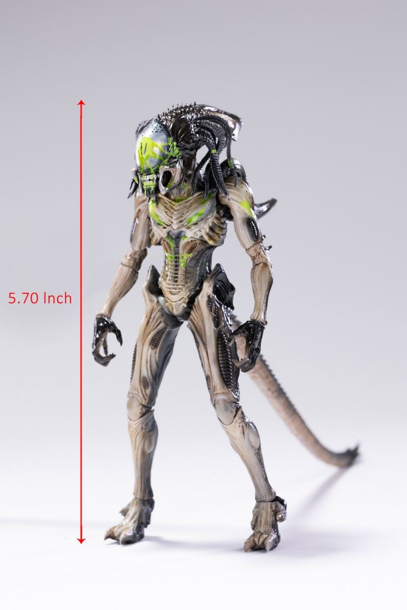 HIYA Extreme Mini Series 1/18 Alien vs. Predator 2 Battle Damaged Iron-Blooded Alien