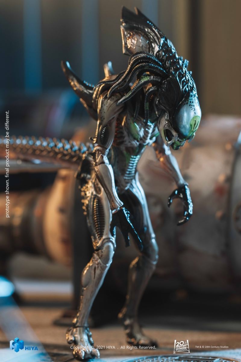 HIYA Extreme Mini Series 1/18 Alien vs. Predator 2 Battle Damaged Iron-Blooded Alien