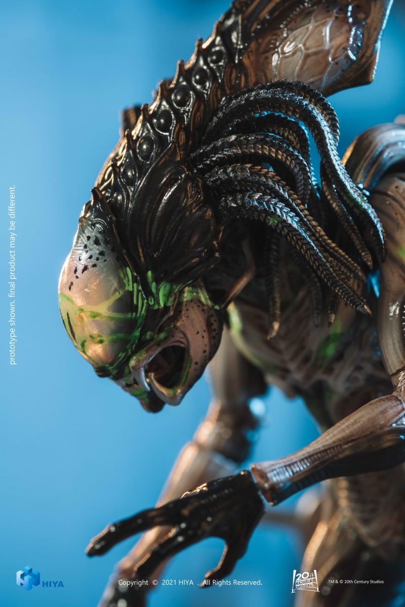 HIYA Extreme Mini Series 1/18 Alien vs. Predator 2 Battle Damaged Iron-Blooded Alien