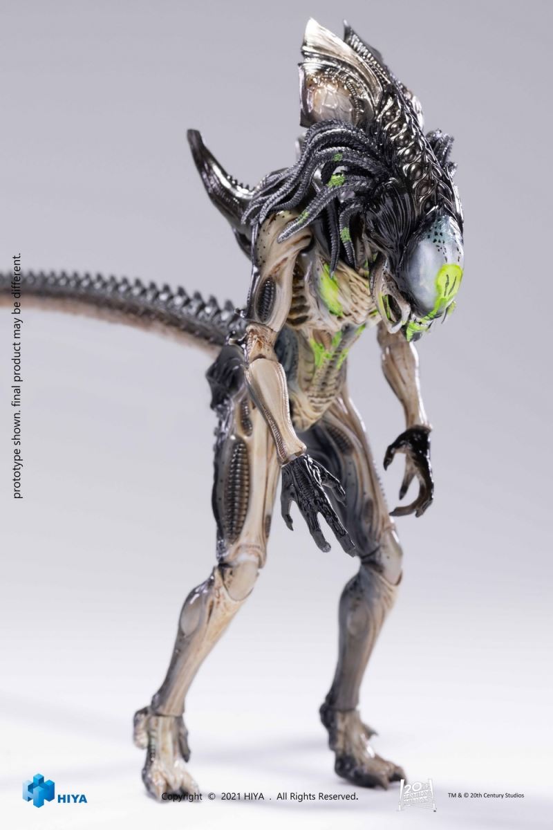 HIYA Extreme Mini Series 1/18 Alien vs. Predator 2 Battle Damaged Iron-Blooded Alien