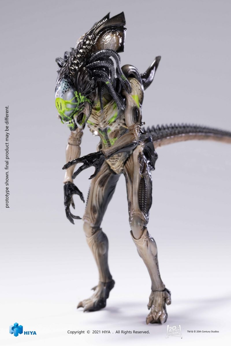 HIYA Extreme Mini Series 1/18 Alien vs. Predator 2 Battle Damaged Iron-Blooded Alien