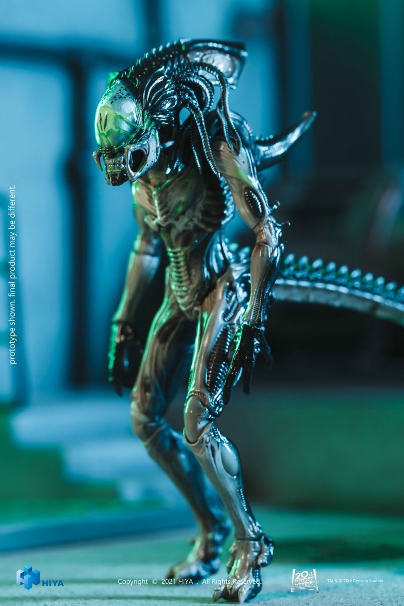 HIYA Extreme Mini Series 1/18 Alien vs. Predator 2 Battle Damaged Iron-Blooded Alien