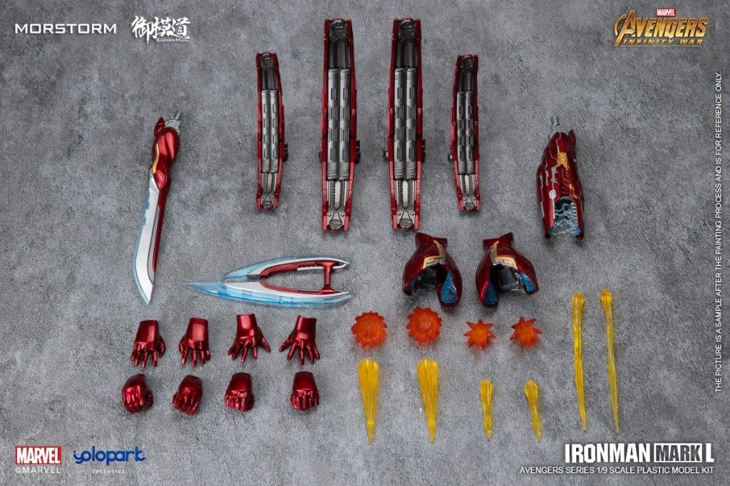 Morstorm x Eastern Model Iron Man Mark 50 1/9 Scale Model Kit – Avengers Infinity Wars