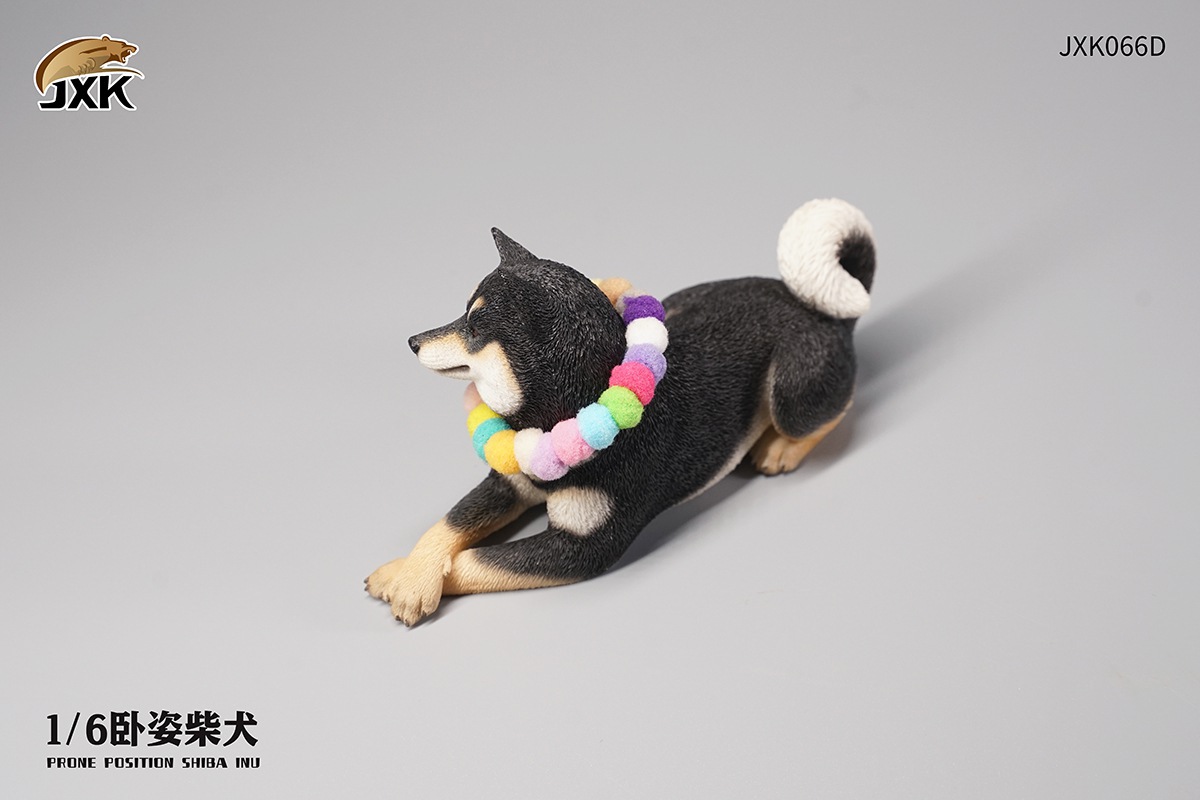 JXK066 Recumbent Shiba Inu 1/6
