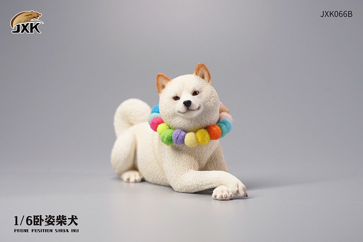 JXK066 Recumbent Shiba Inu 1/6