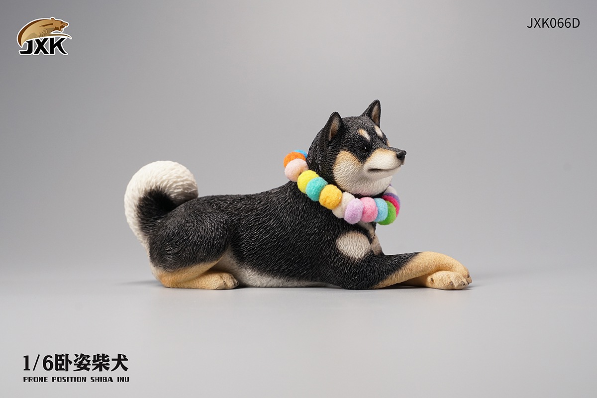 JXK066 Recumbent Shiba Inu 1/6